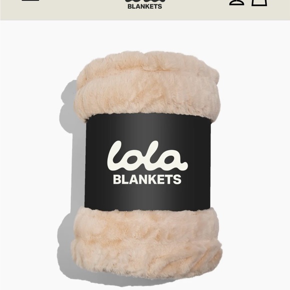 Lola Blankets Plush Throw/Blanket/Bondi Beige/Size L/NEW! NIB! SEALED! Serene!!! - Picture 4 of 16